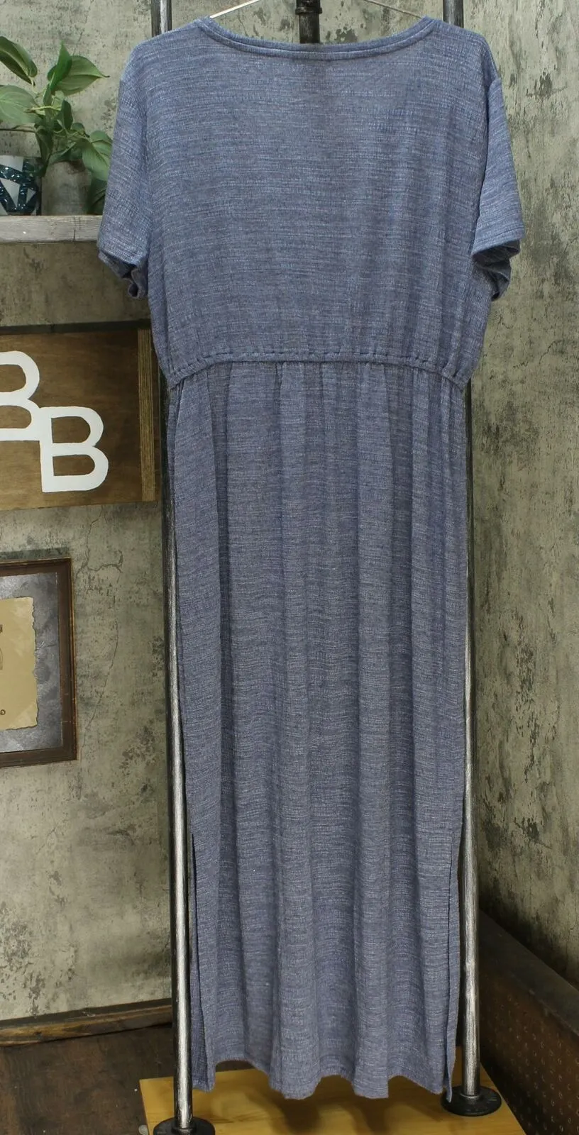 NWT Style & Co Womens Textured Tie Waist Maxi Dress. 100086621MS XX-Large