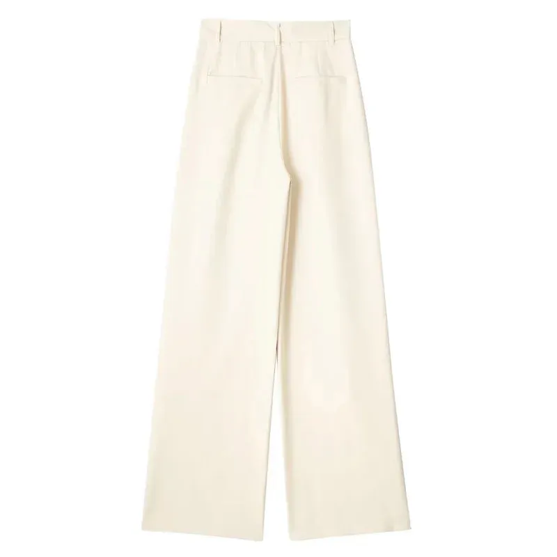 Obsidian Phoenix Women's Luxury High-Waist Striped Pants