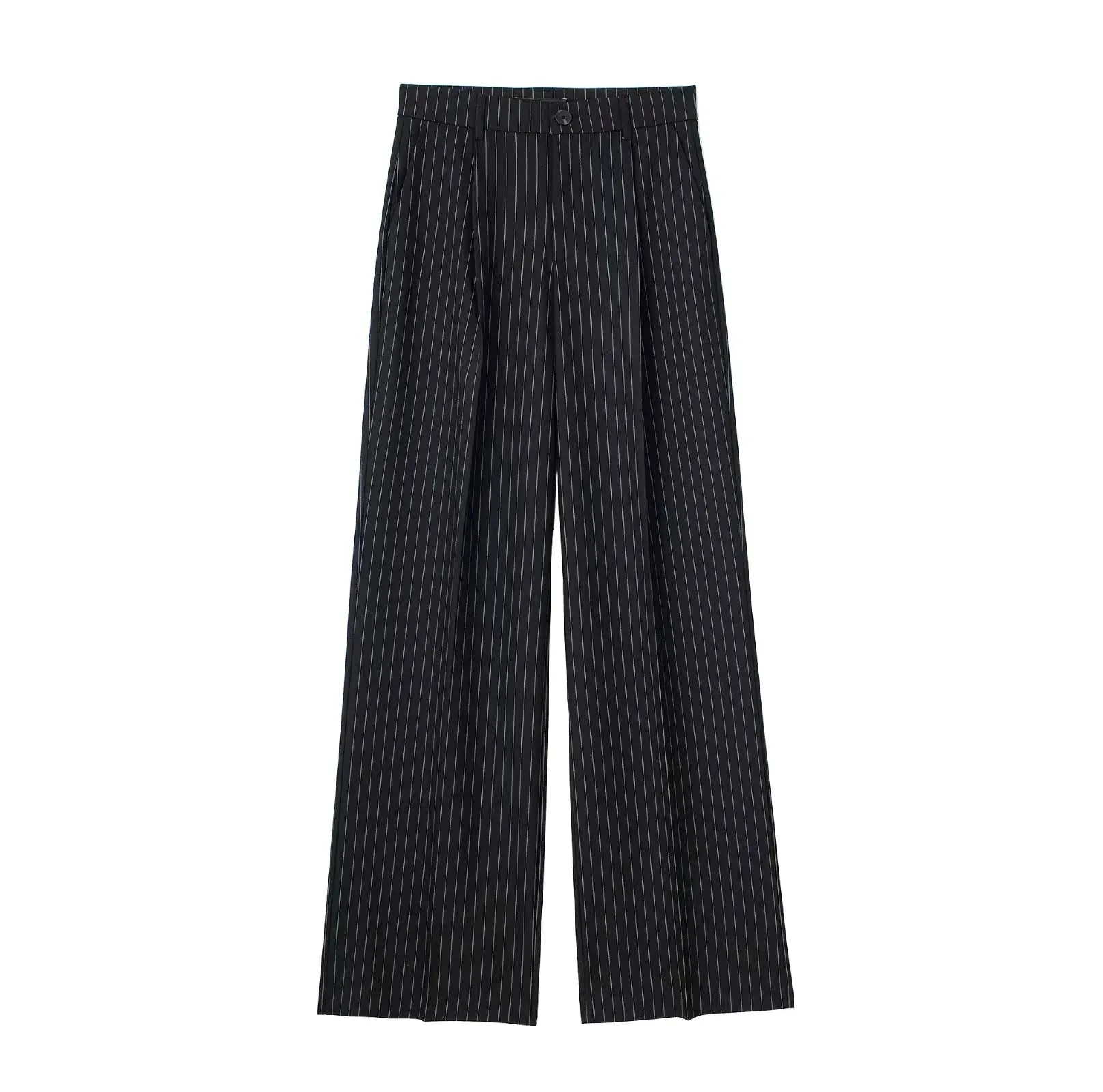 Obsidian Phoenix Women's Luxury High-Waist Striped Pants