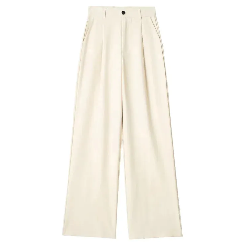 Obsidian Phoenix Women's Luxury High-Waist Striped Pants