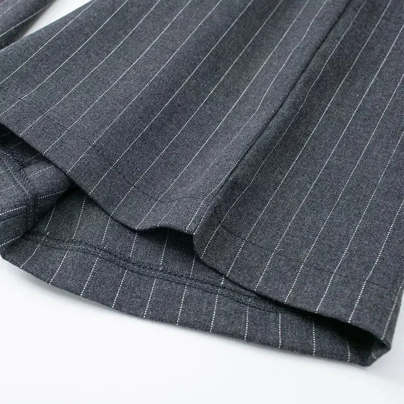 Obsidian Phoenix Women's Luxury High-Waist Striped Pants
