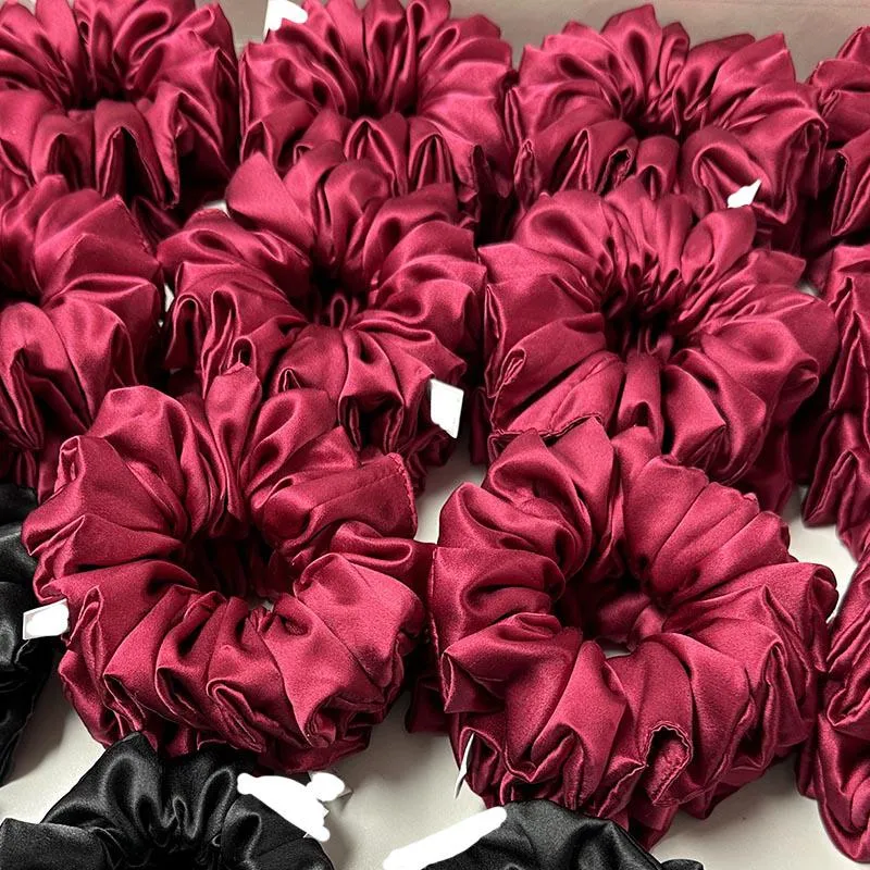 Oversized Fluffy Silk Scrunchies - custom and wholesale