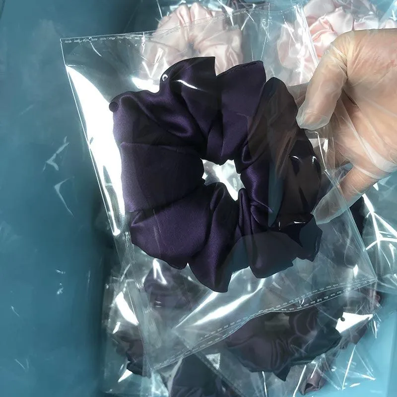 Oversized Fluffy Silk Scrunchies - custom and wholesale