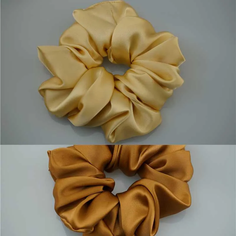 Oversized Fluffy Silk Scrunchies - custom and wholesale