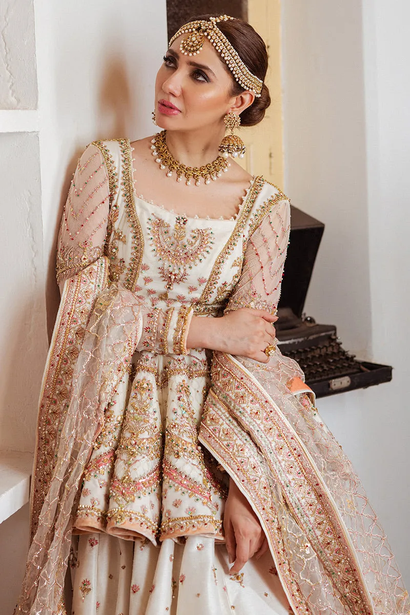 Pakistani Silk Bridal Dress with Blend of Organza #BR20