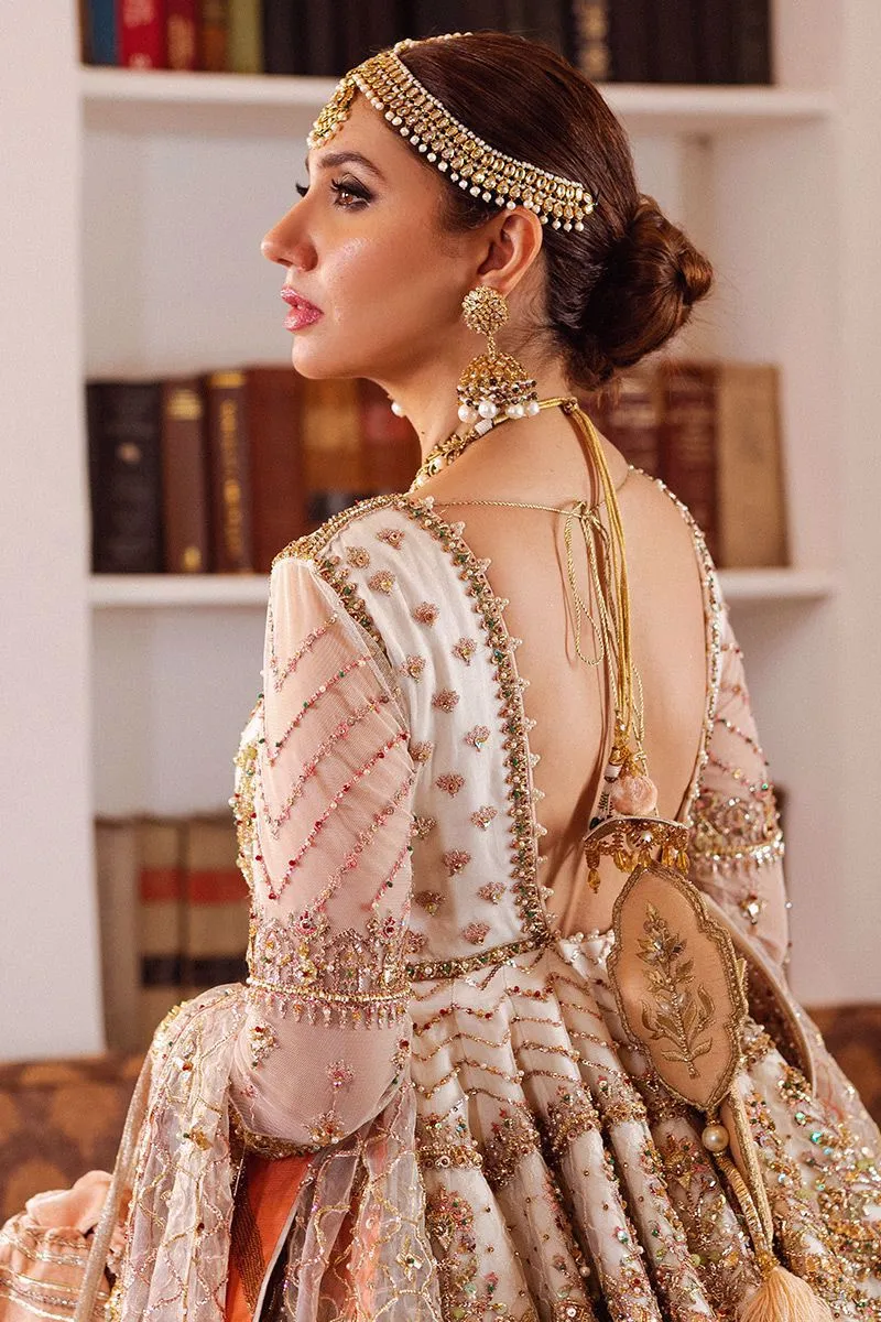 Pakistani Silk Bridal Dress with Blend of Organza #BR20