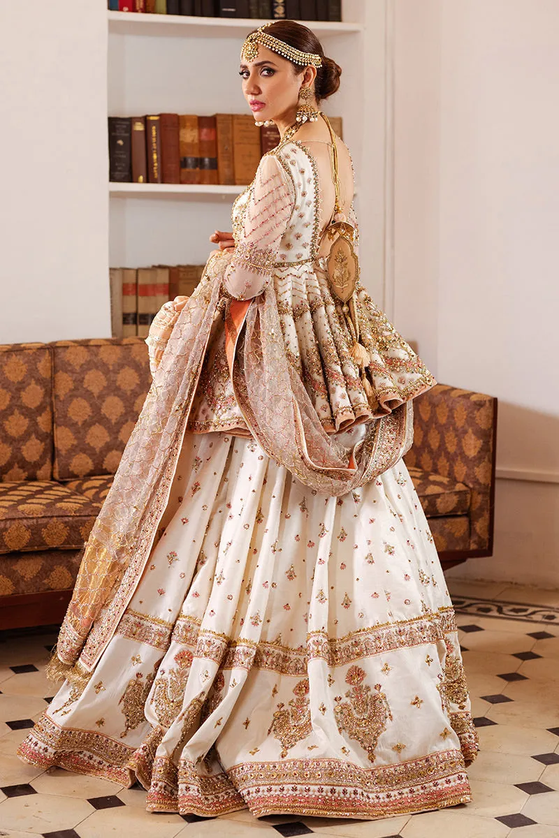Pakistani Silk Bridal Dress with Blend of Organza #BR20