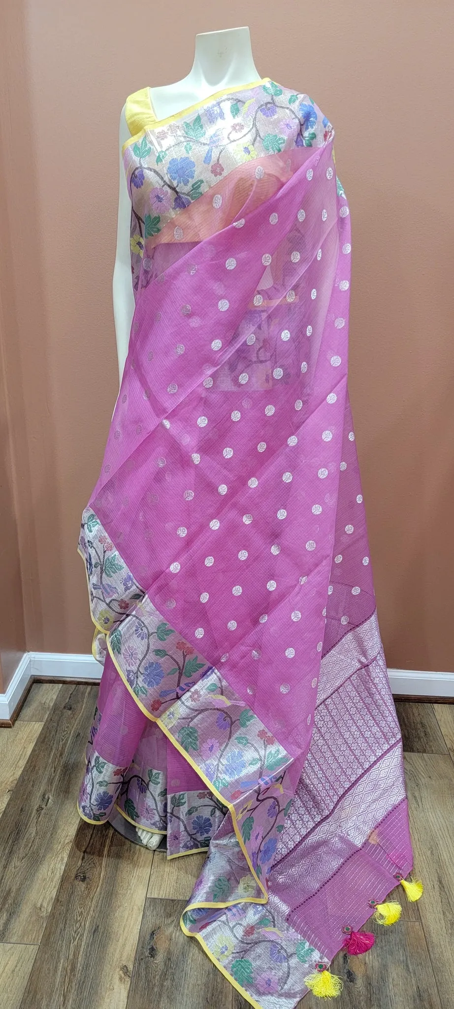 Pure Zari Kota Saree Collection in exciting Colors