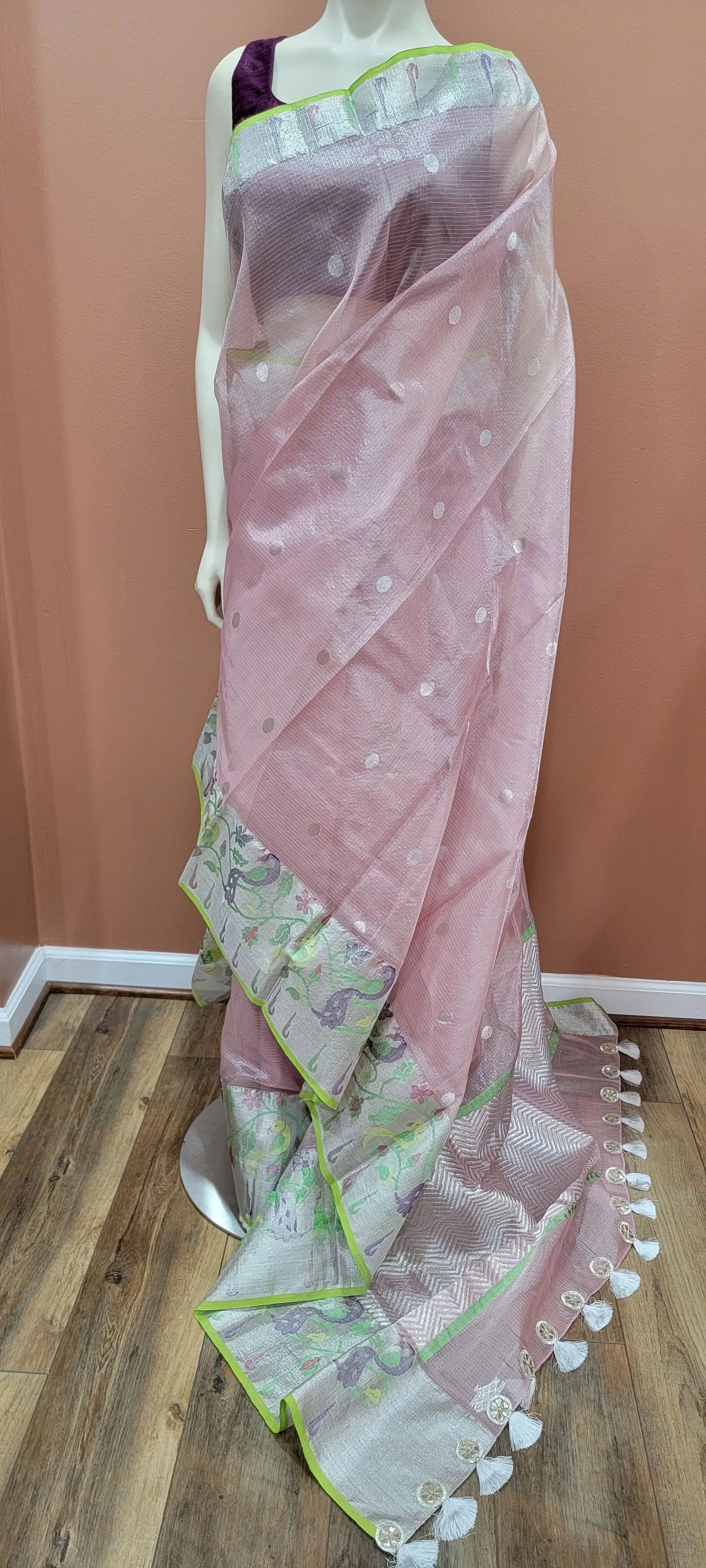 Pure Zari Kota Saree Collection in exciting Colors