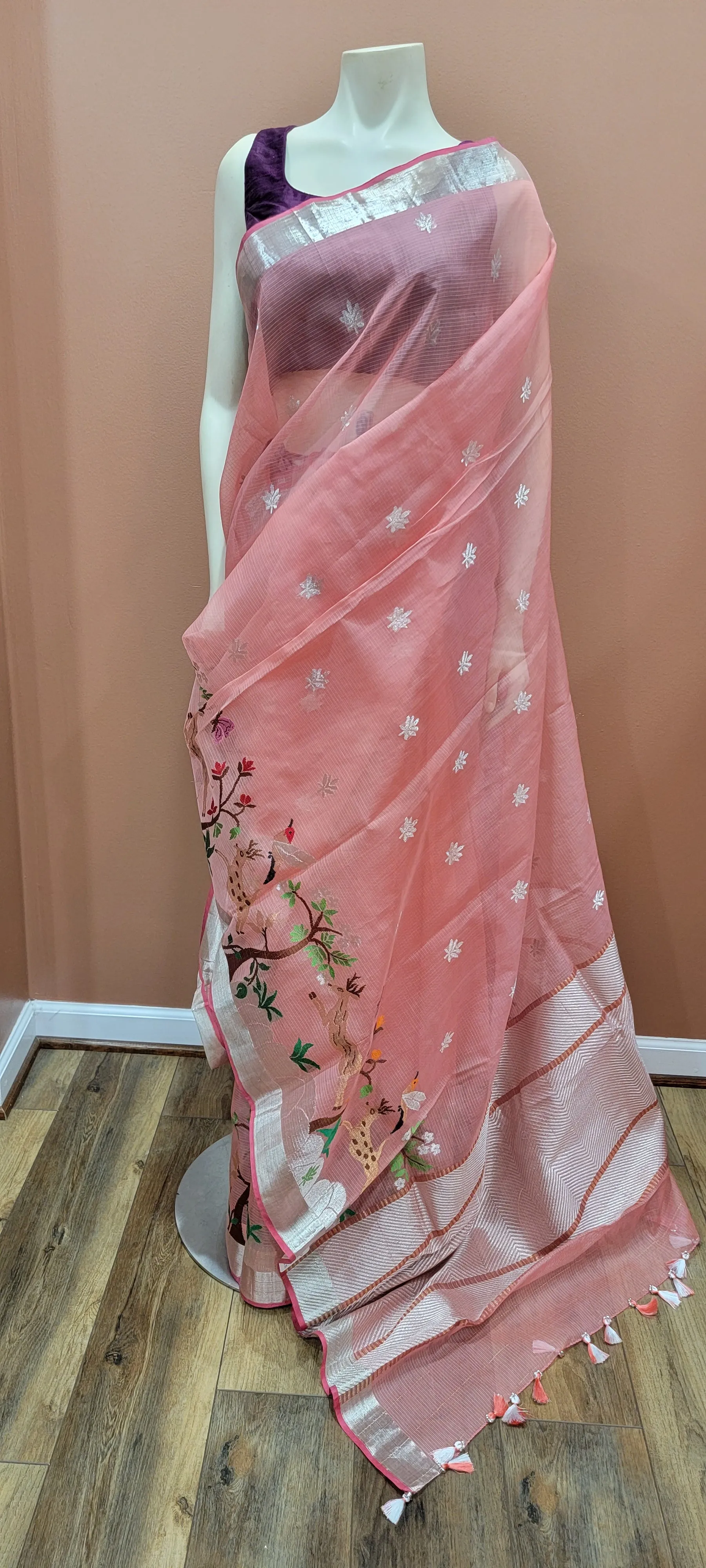 Pure Zari Kota Saree Collection in exciting Colors