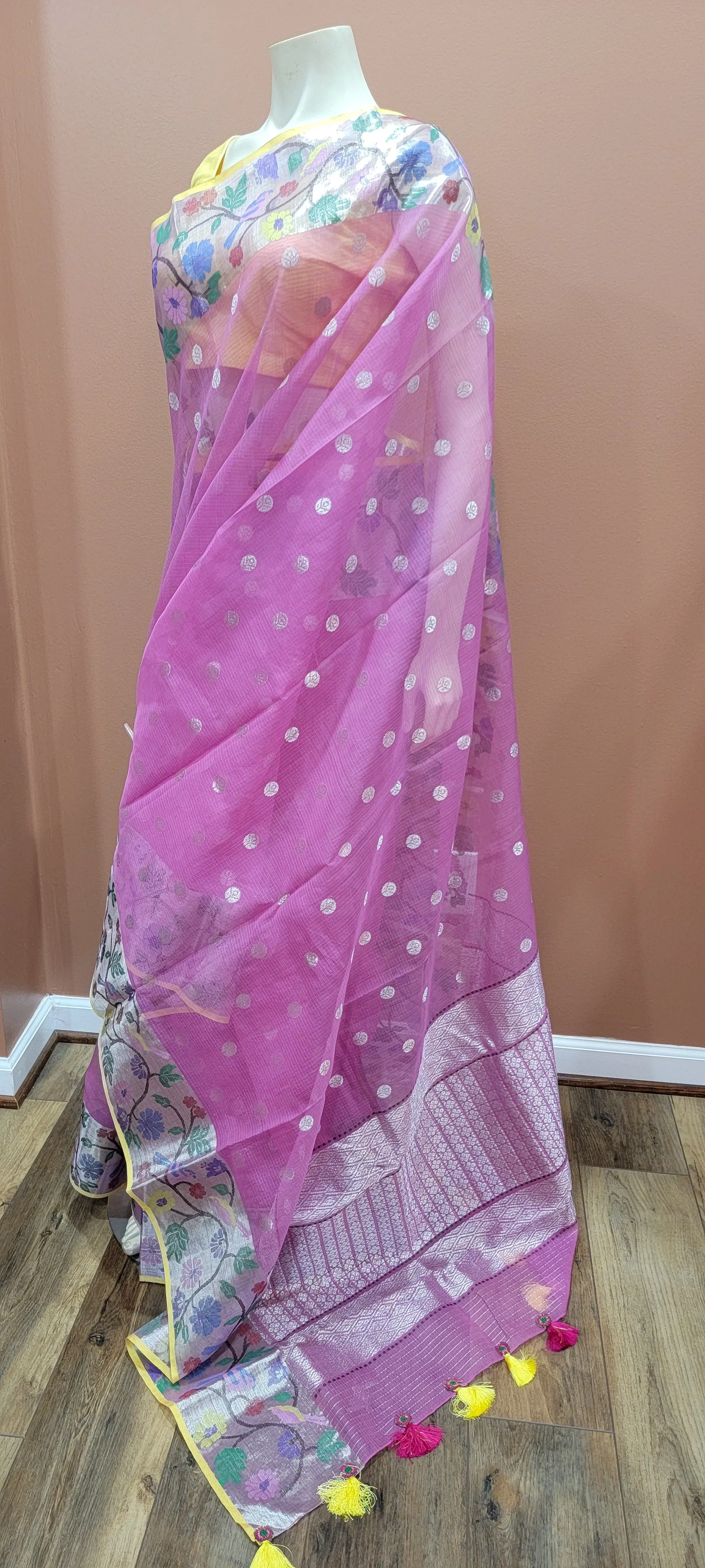 Pure Zari Kota Saree Collection in exciting Colors