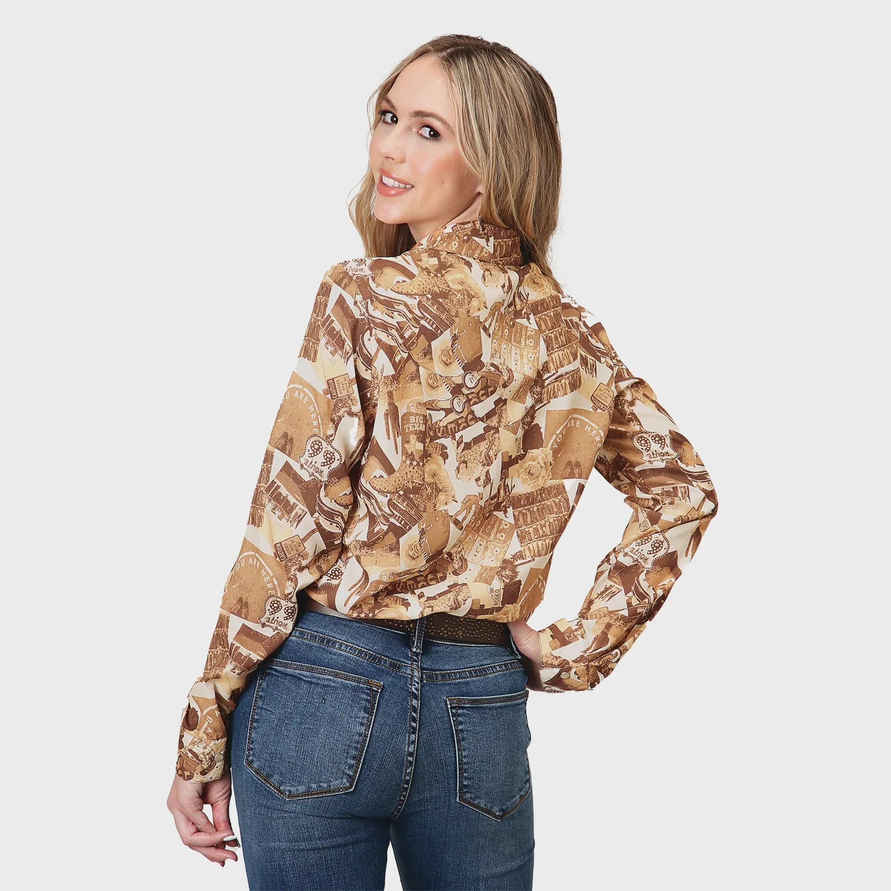 Roper Ladies Five Star Collection Brown Print