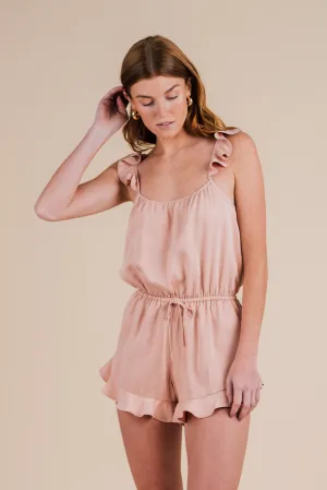 Ruffle Romper - Dusty Sunrise