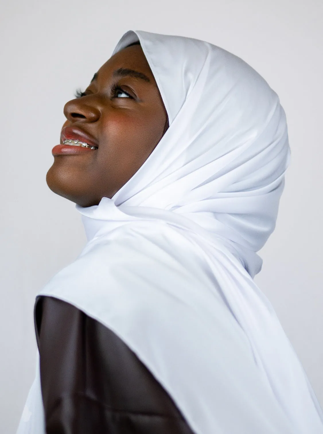 Satin Silk Hijab Crystal