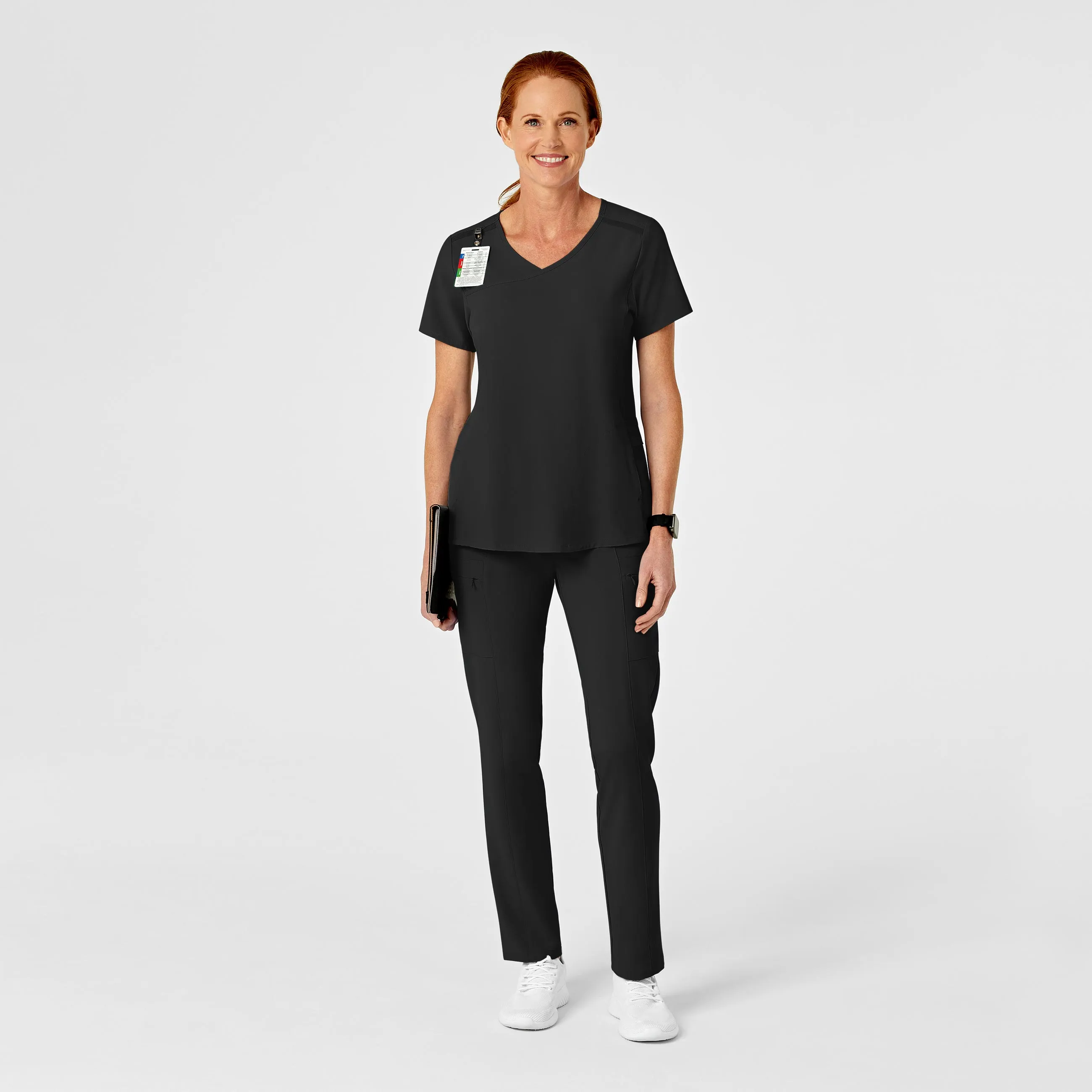 SCC RENEW Women's High Waist Slim Leg Scrub Pant (Petite)