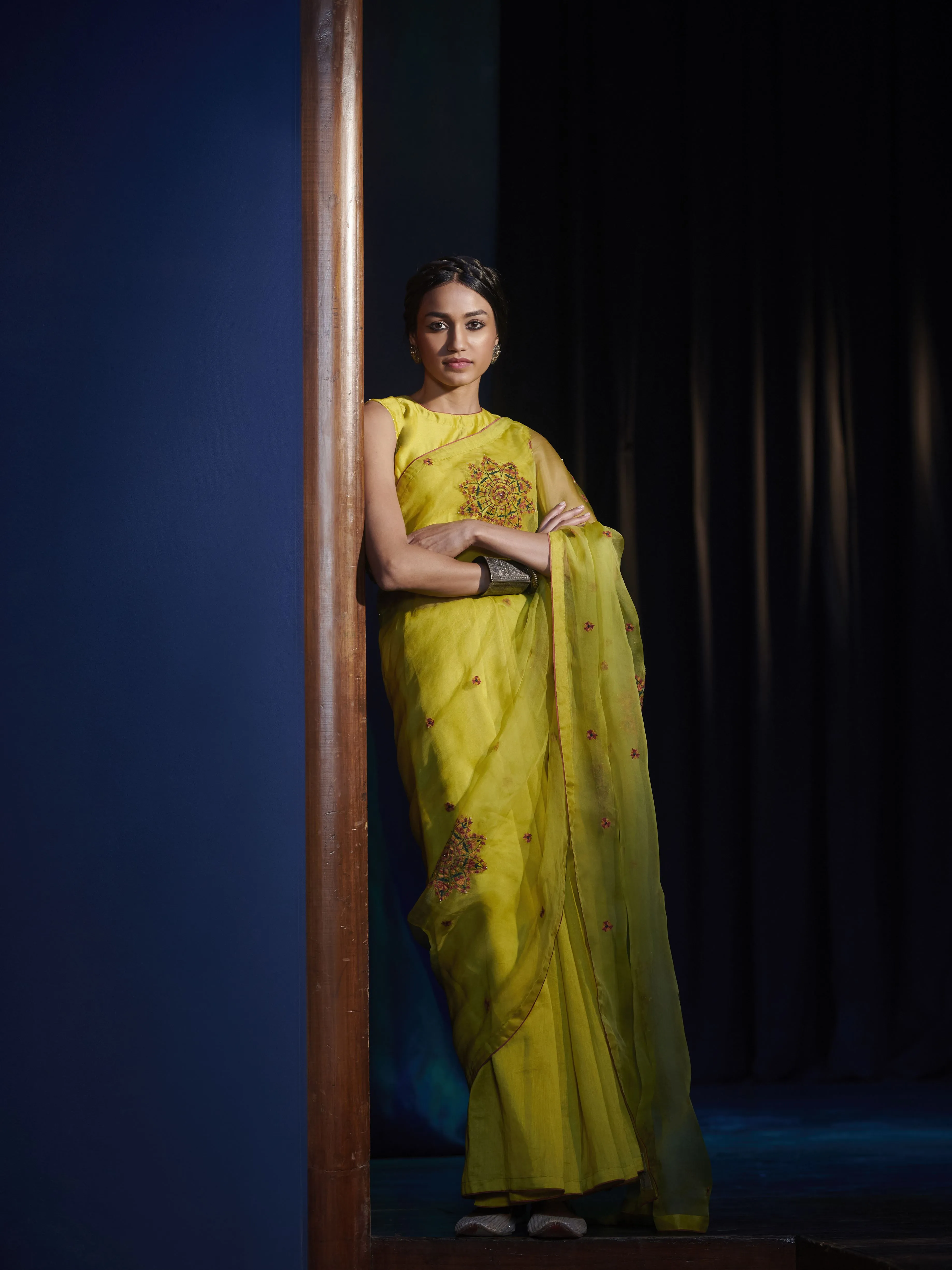 Shikha Mehta Justin Scarlet Nasrin Anarkali Set Silk Organza Scarlet The Other Me Sm-Aw-02
