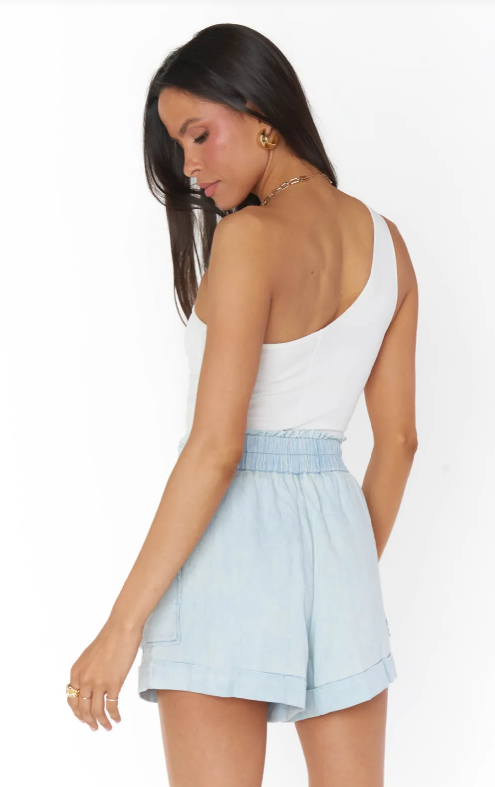 Show Me Your Mumu | Disilvio Shorts {Light Chambray}