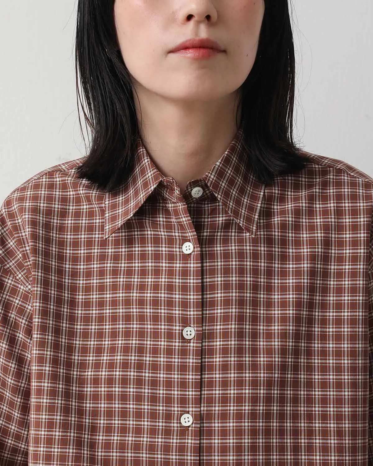 SILK COTTON STRIPE SHIRT (WOMEN'S)