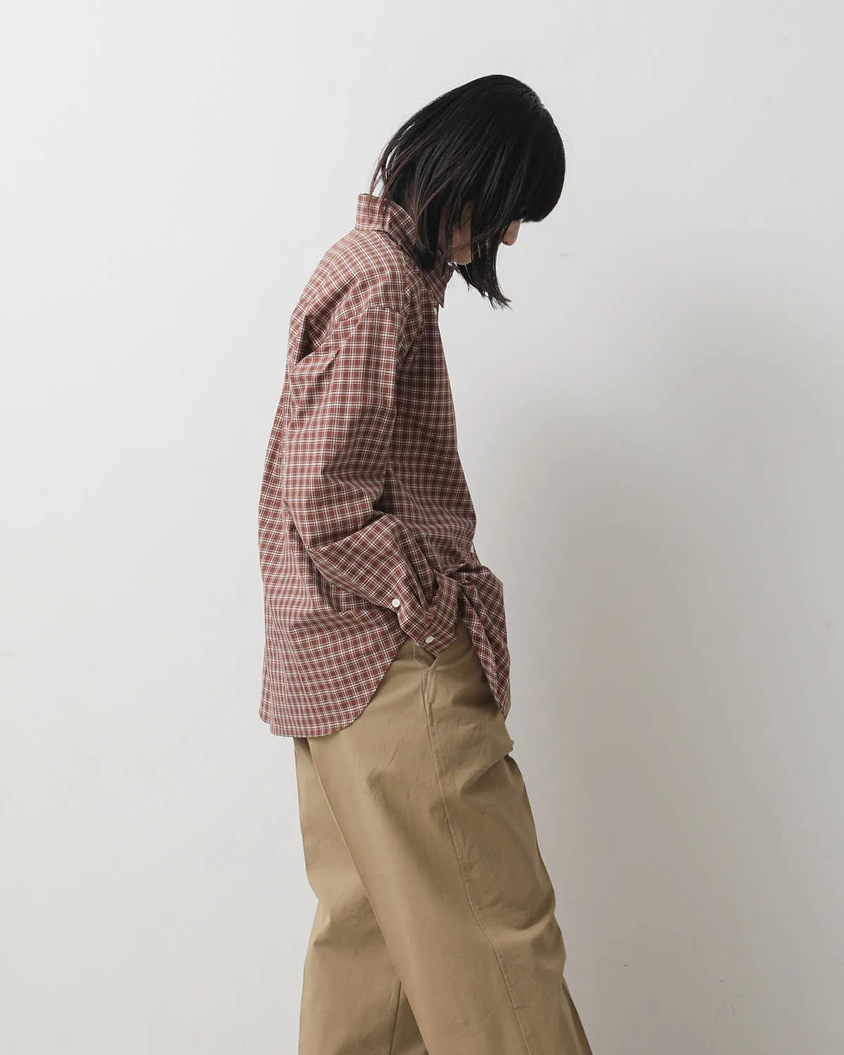 SILK COTTON STRIPE SHIRT (WOMEN'S)