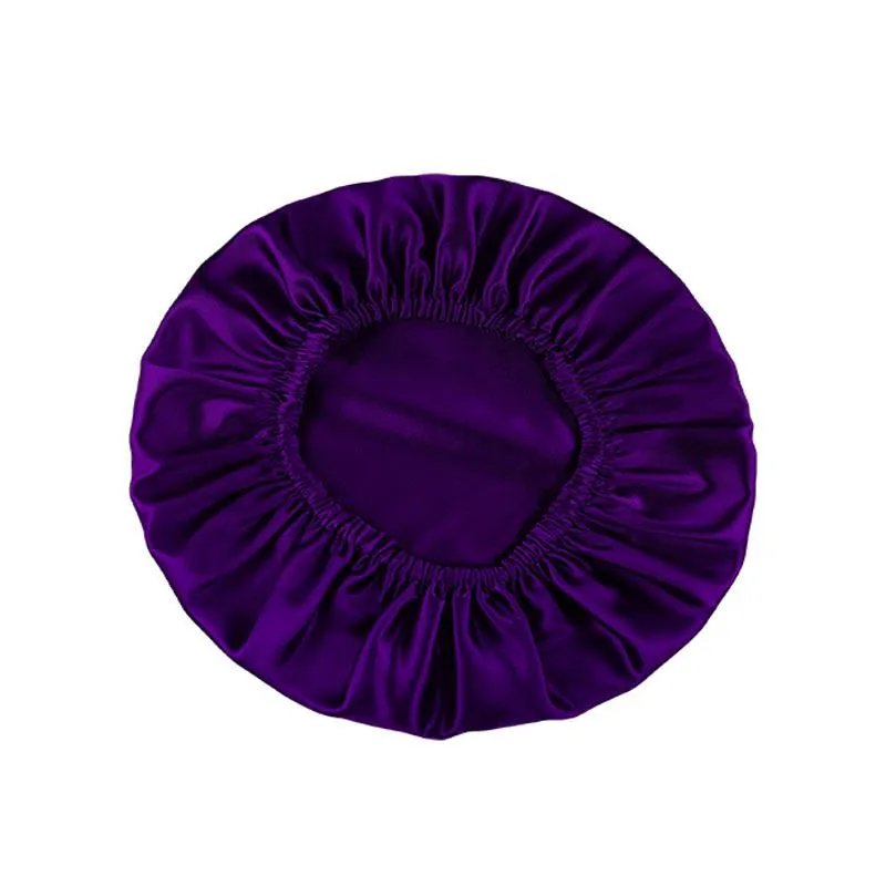 Silk Hair Bonnet - Double side no edge - Royal Purple