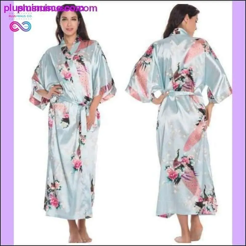 Silk Kimono Robe Bathrobe Women Satin Robe Silk Robes Night