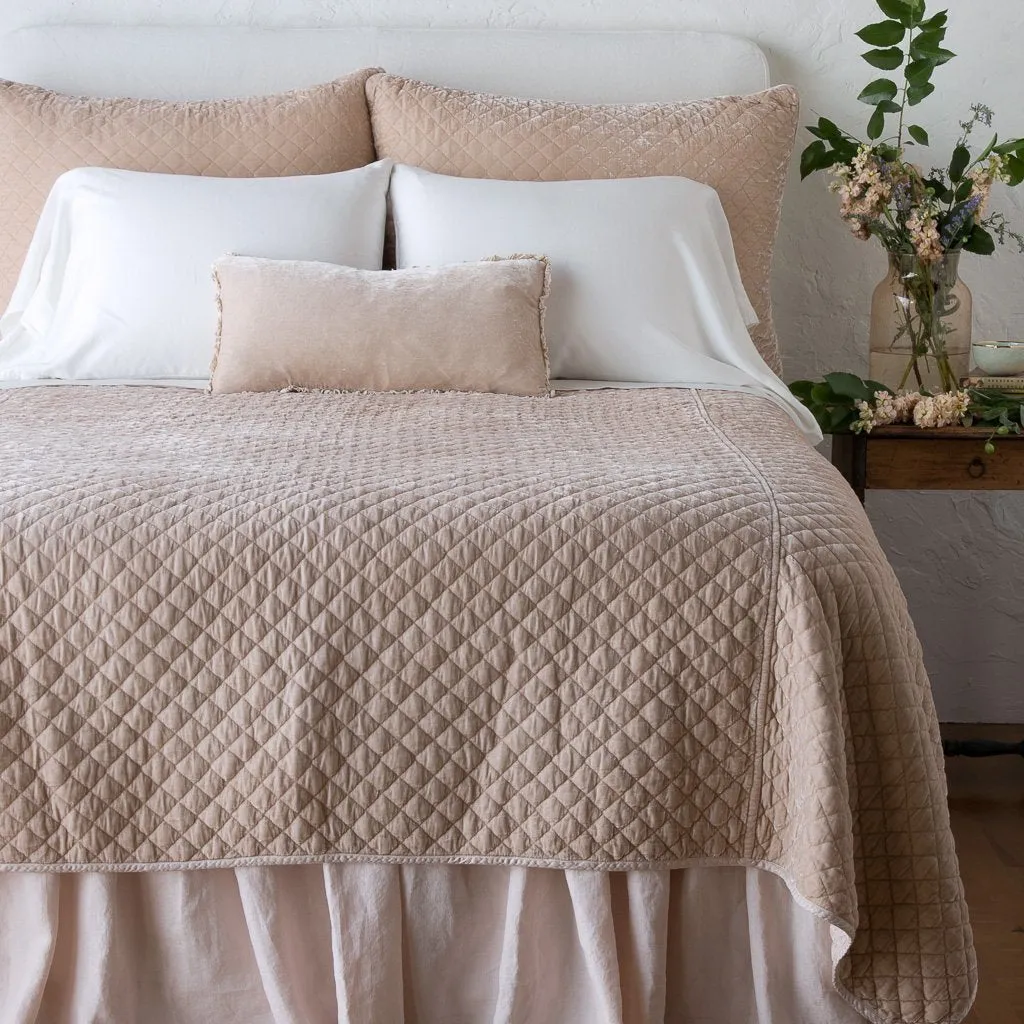Silk Velvet Quilted Sham