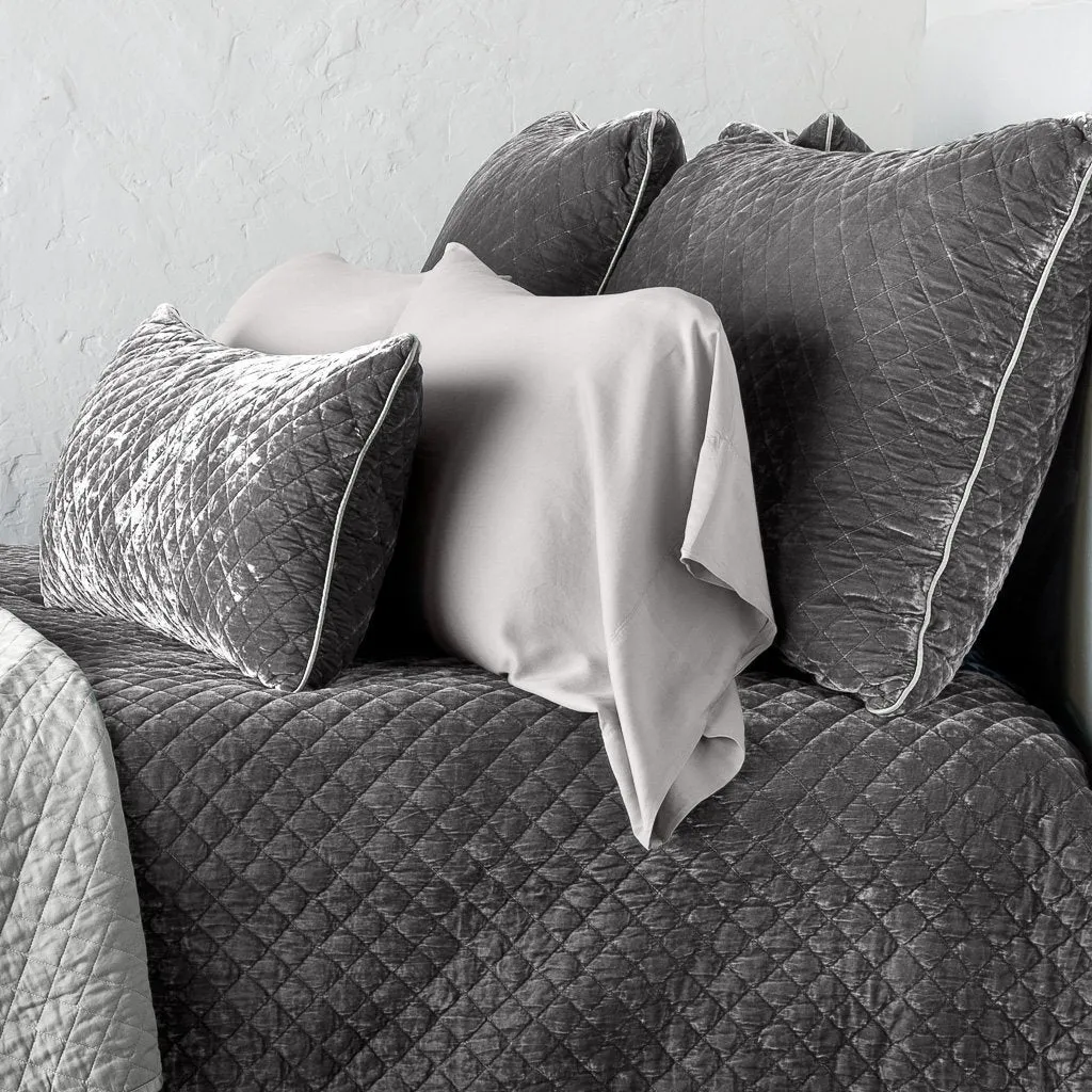 Silk Velvet Quilted Sham