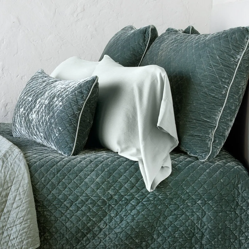Silk Velvet Quilted Sham