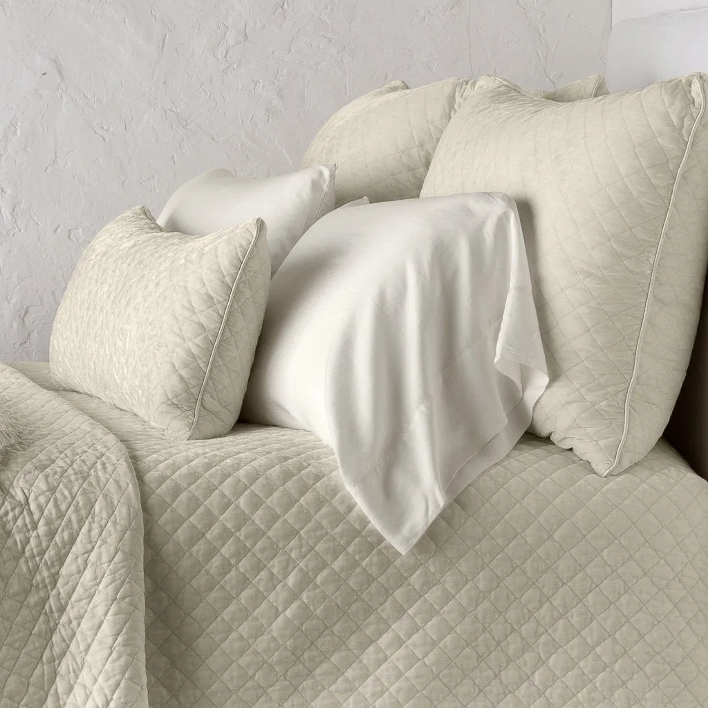 Silk Velvet Quilted Sham