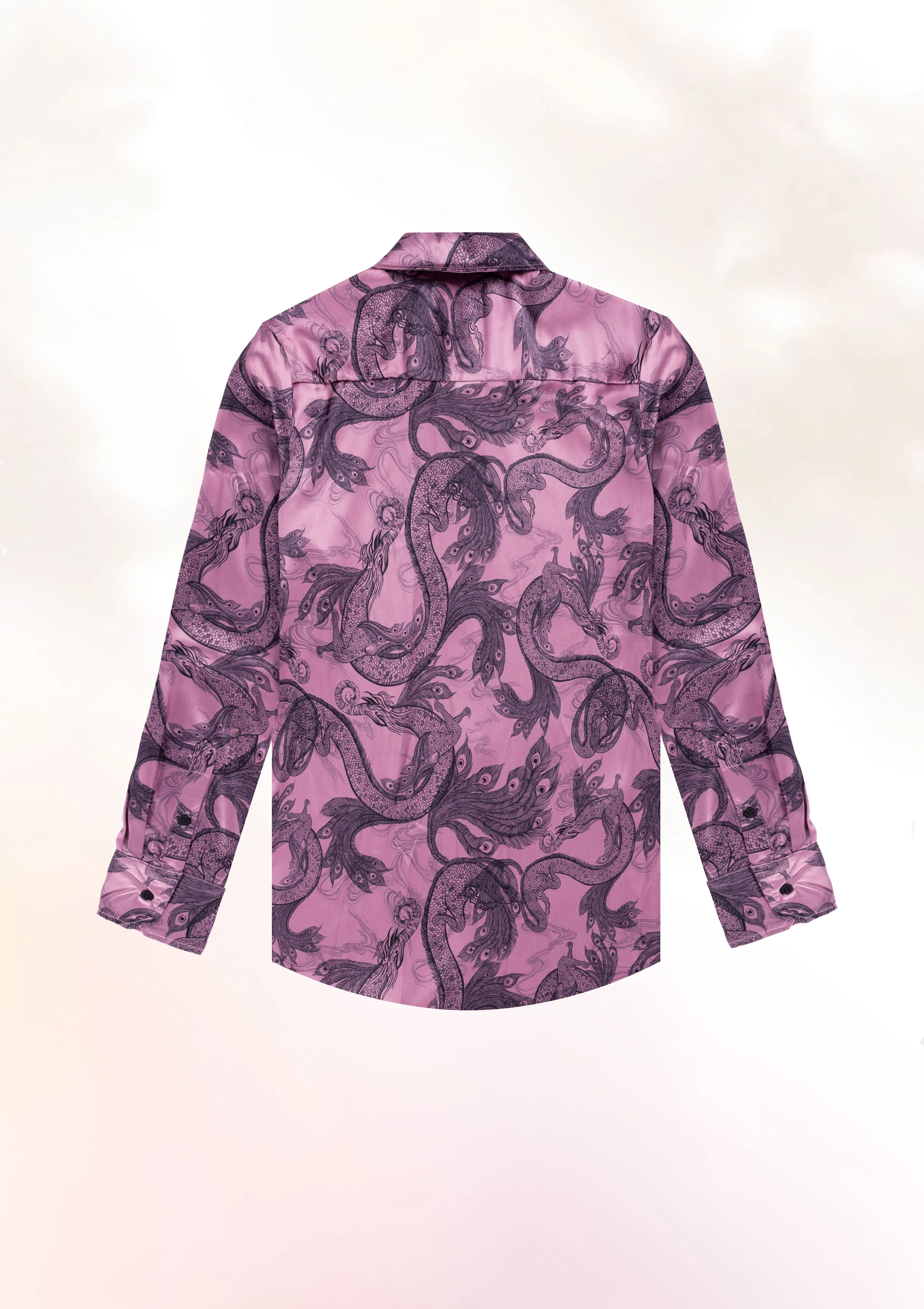 Sketched Dragon Shirt - Dusky Rose