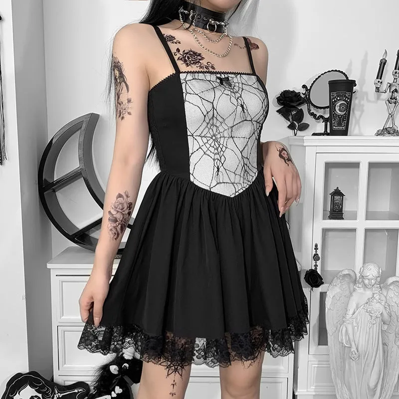 Spider Web Sling Dress UB3469