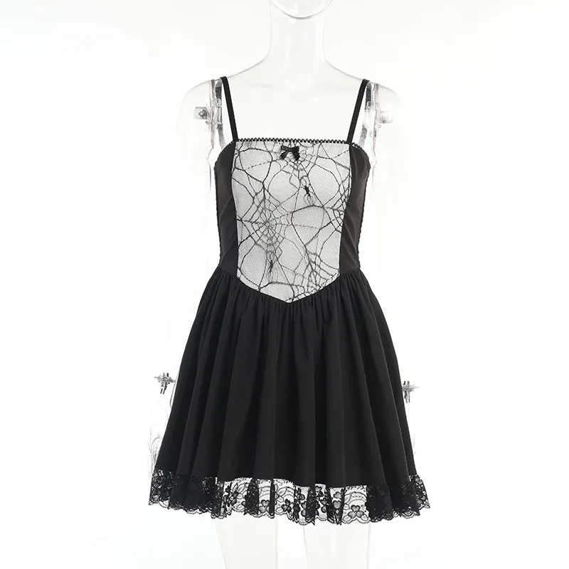Spider Web Sling Dress UB3469