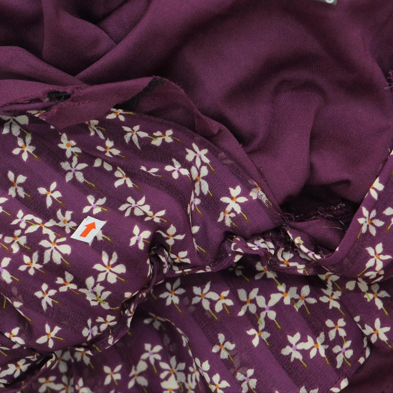 Taylor Women's Tiered-Hem Peasant Dress 2971M Latte Purple 2