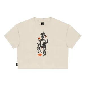 Titan Hoops Talk Women's Cropped Tee - Sail
