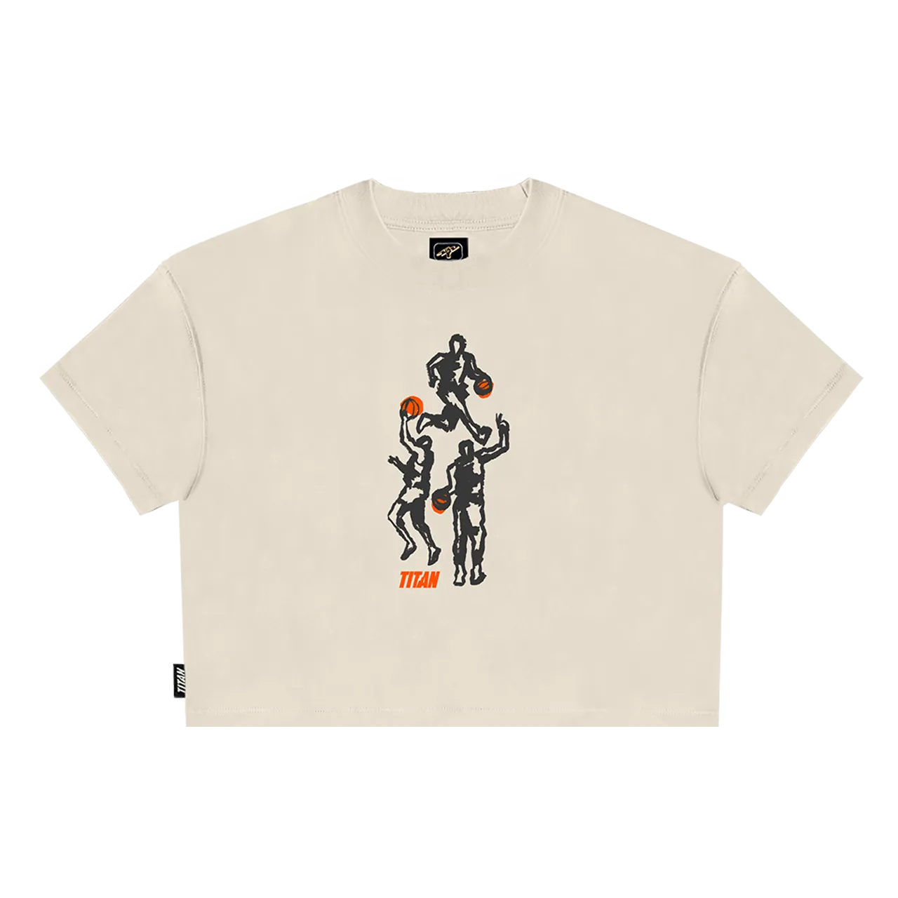 Titan Hoops Talk Women's Cropped Tee - Sail