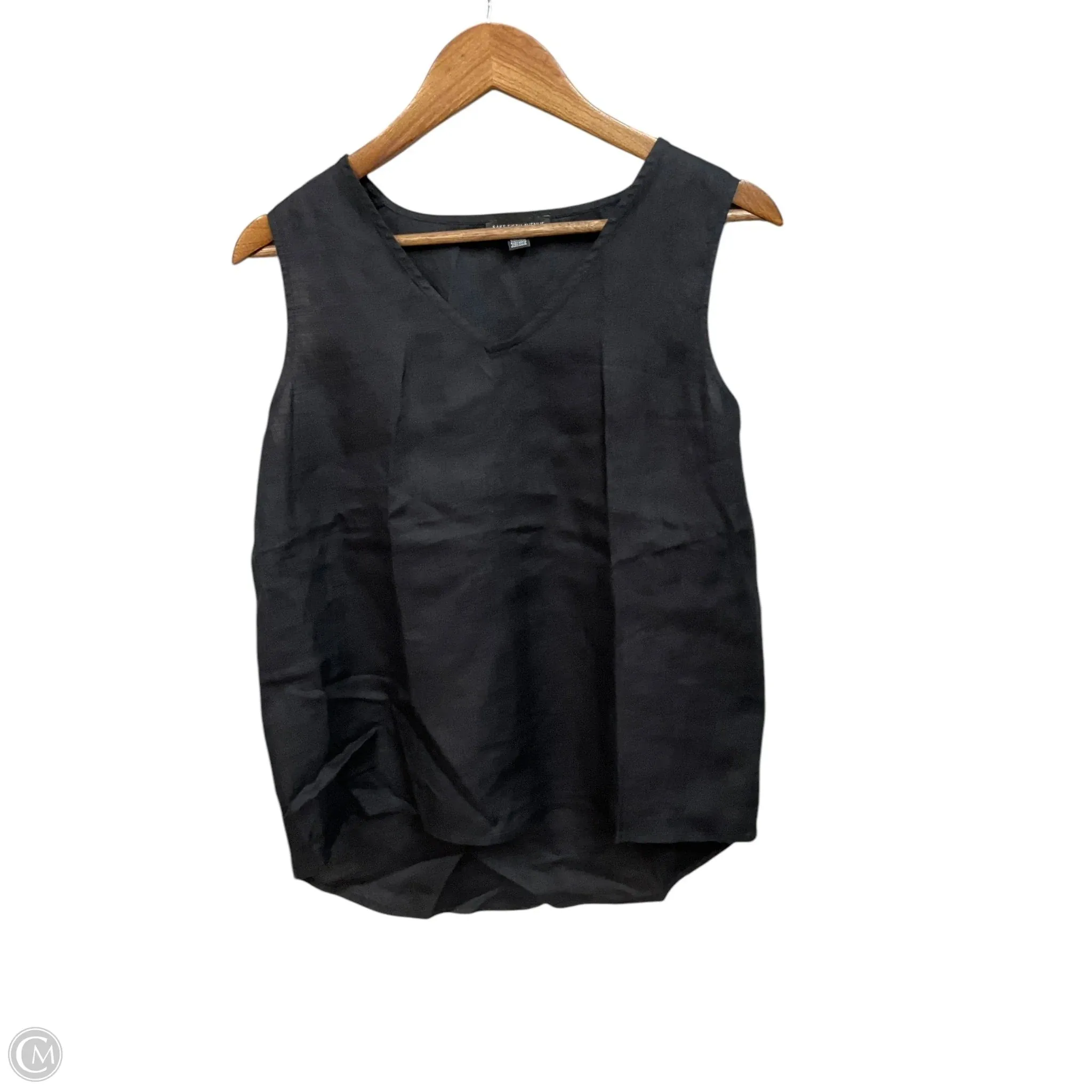 Top Sleeveless By Saks Fifth Avenue In Black, Size: M