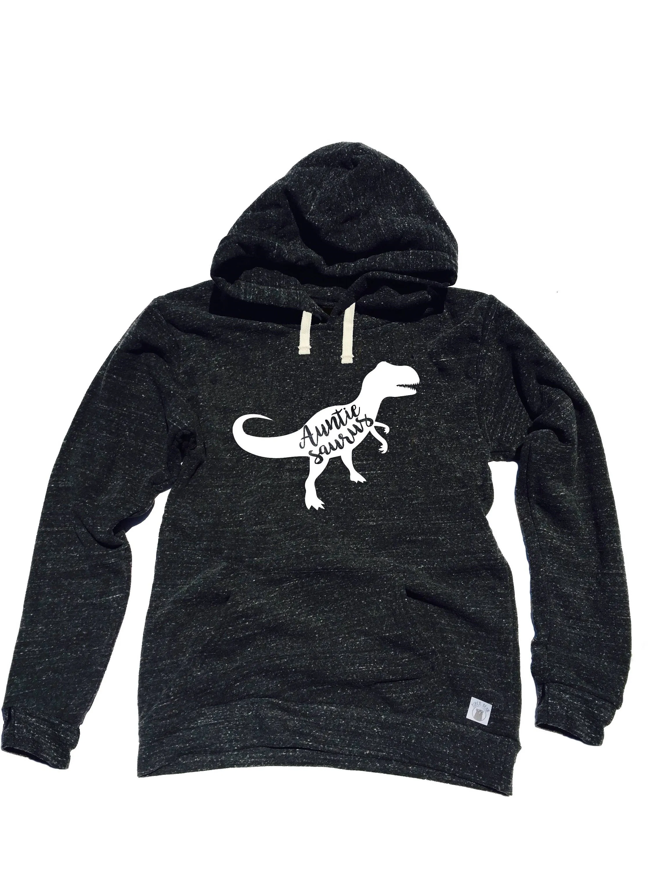 Triblend Fleece Pullover Hoodie Auntie Saurus Hoodie- Auntie Saurus Shirt - Dino Hoodie - Gift for Aunt - Aunt Shirt - Aunt T Shirt