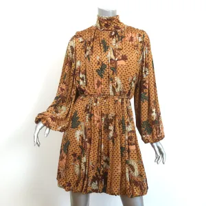 Ulla Johnson Wilhemina Bubble Mini Dress Amber Floral Print Jersey Size Small