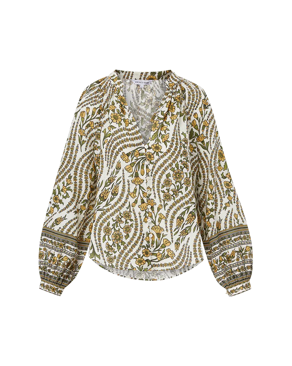 VERONICA BEARD Ailani V-Neck Blouse