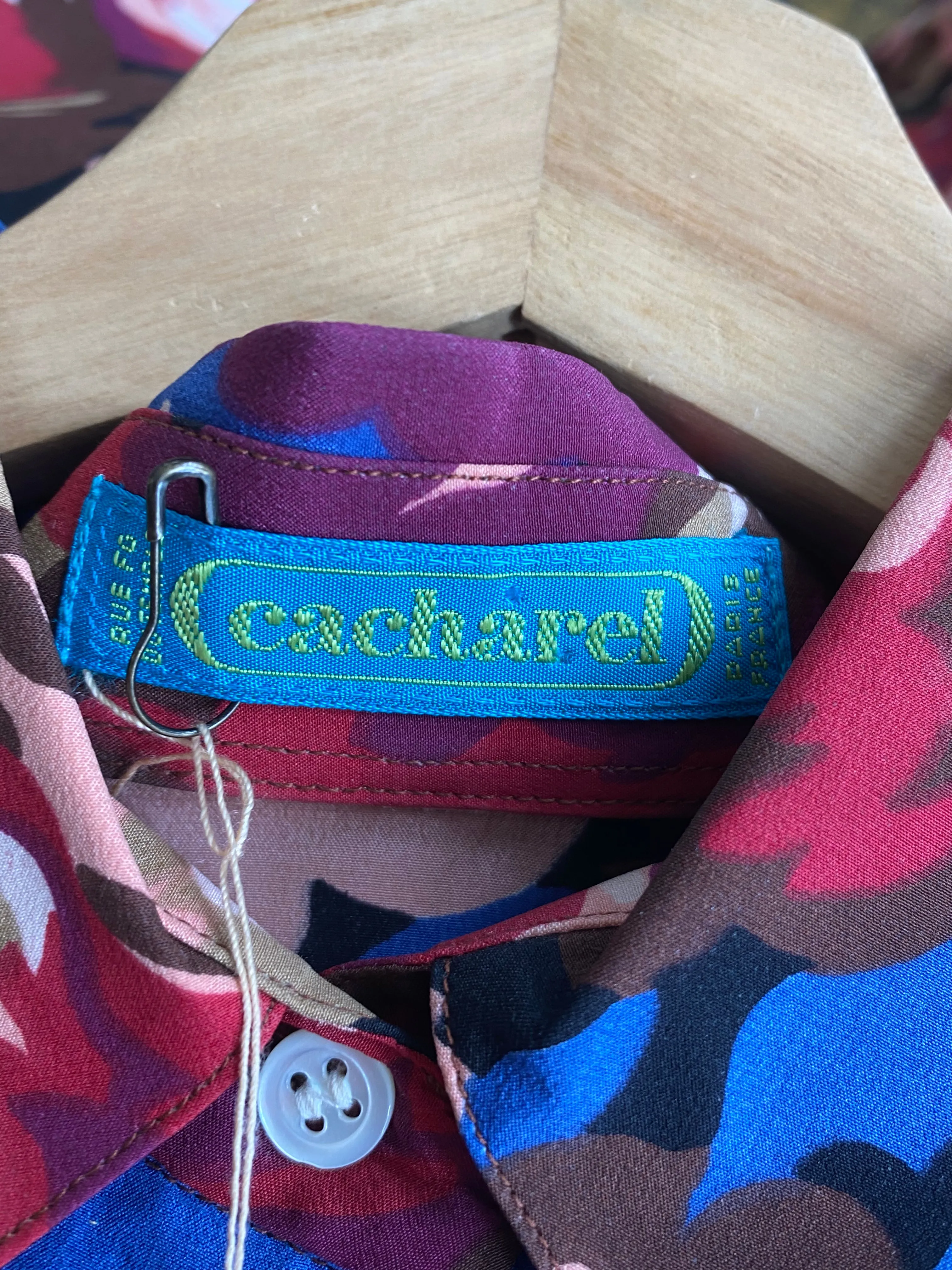 Vintage Cacharel Floral Silk Blouse