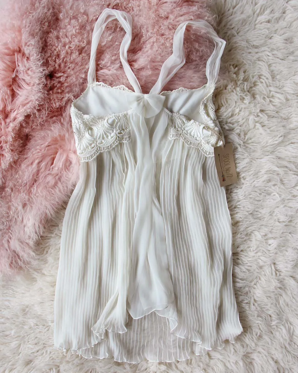Vintage Lace & Pleats Cami