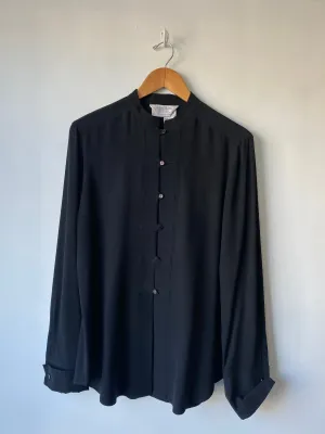 Vintage Max Mara Black Silk Blouse