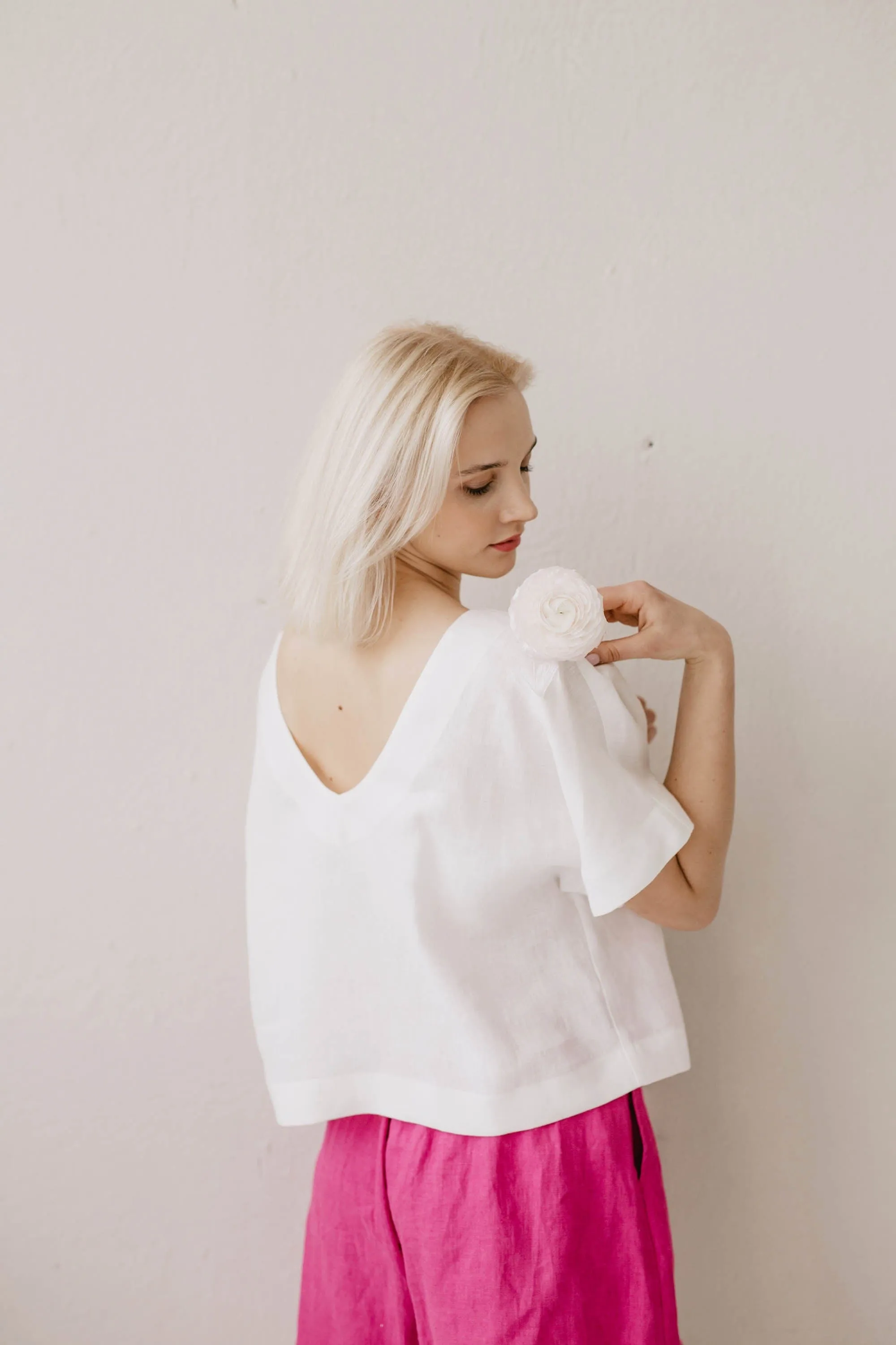 Vyte Women's Linen Top | Multiple Colours
