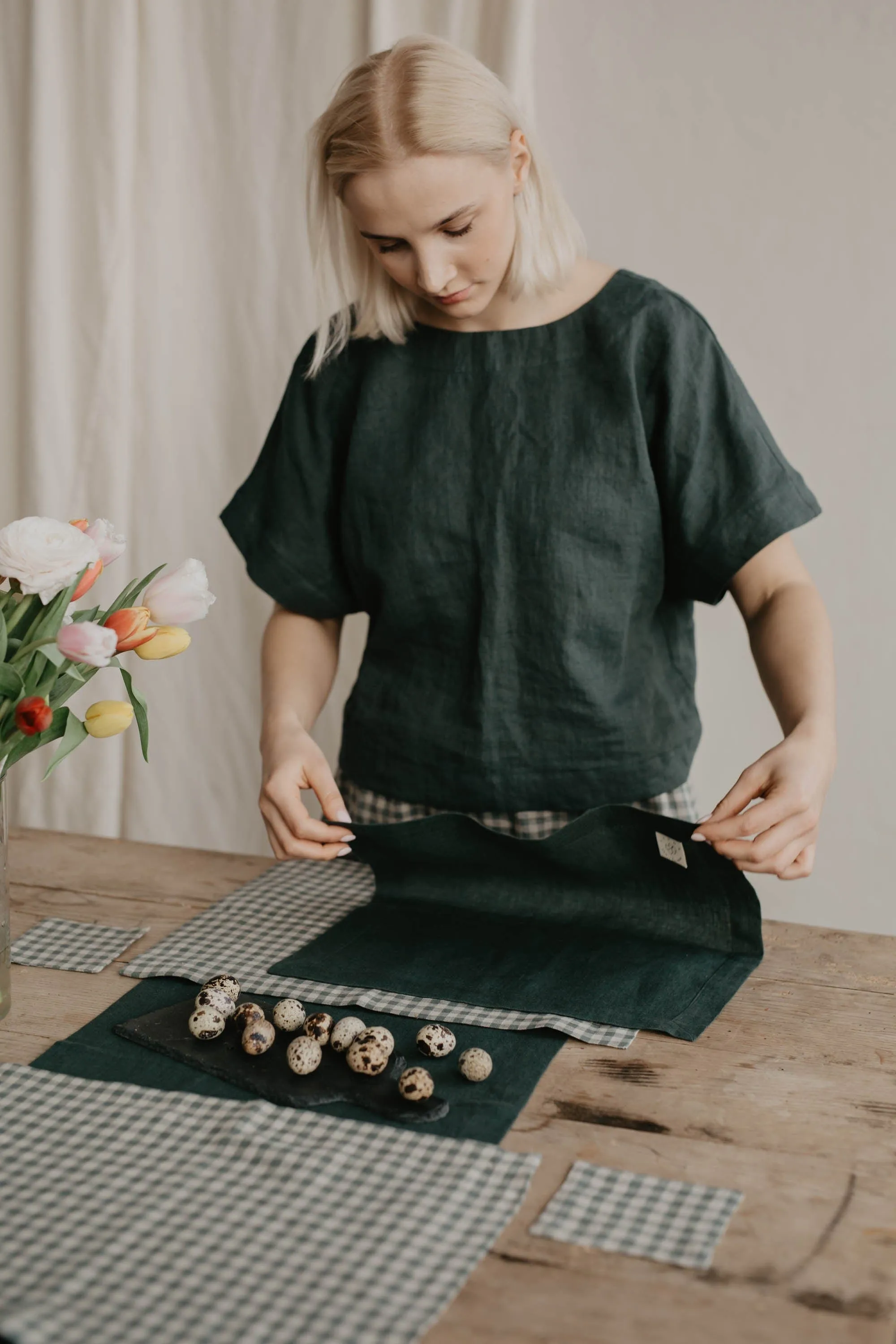 Vyte Women's Linen Top | Multiple Colours