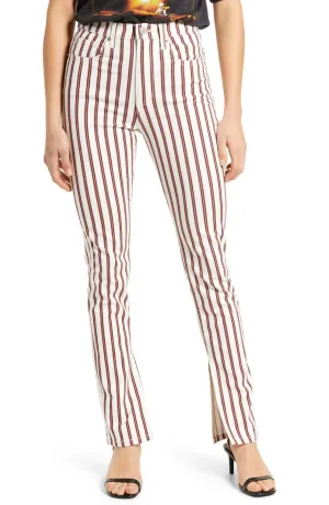 WeWoreWhat Women's Stiletto Stripe High Waist Skinny Jeans