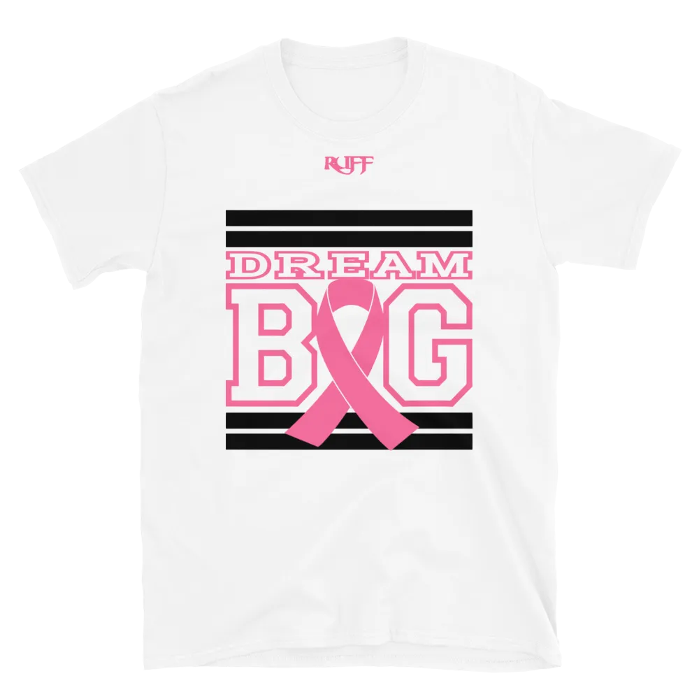 White Black and Pink Breast Cancer Awareness Short-Sleeve Unisex T-Shirt