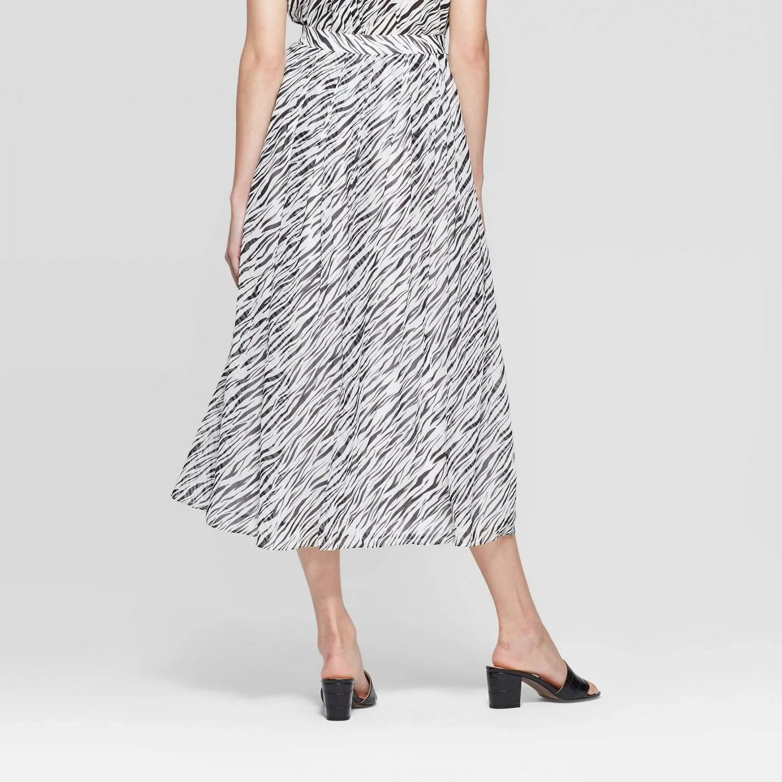 Who What Wear Women's Flowy A Line Midi Skirt