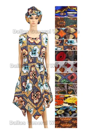 Wholesale African Kaftan Gowns Set For Women's - Assorted