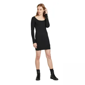 Wild Fable Women's Long Sleeve Scoop Neck Rib Knit Mini Dress