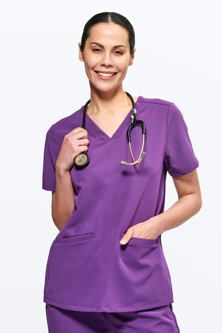 Women's 3-Pocket Scrub Top